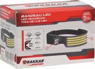 Lampe frontale LED 700 + 350 lumens