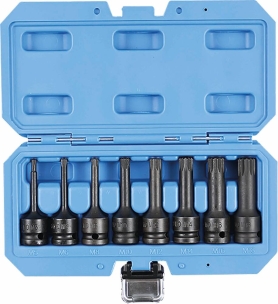 Douilles tournevis à chocs XZN 1/2" de M5 à M18 - coffret de 8 pcs