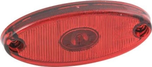 Feu de position LED 12V ovale rouge