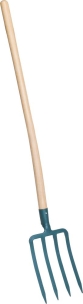 Fourche à bêcher 4 dents avec manche 100cm