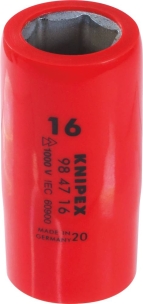 Douille 1/2" de 16mm isolée 1000V