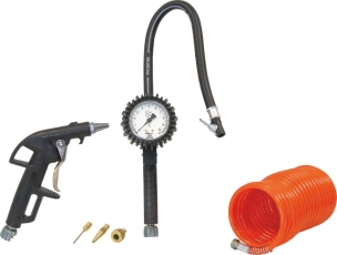 Pistolet de gonflage raccord 1/4" - mallette de 4 pcs