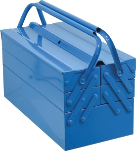 Caisse à outils métallique 5 compartiments 430x200x205mm