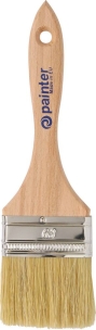 Pinceau queue de morue acrylique à manche bois 63mm - lot de 20 pcs