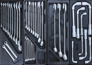 Servante d'atelier 7 tiroirs composée de 243 outils - modules PVC