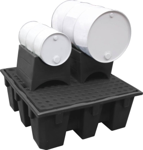 Support réversible 100% PE pour fût 60L et 200L