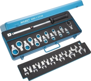 Clé dynamométrique 3/4" - 20 à 120Nm - précision +/-2% - coffret de 28 pcs