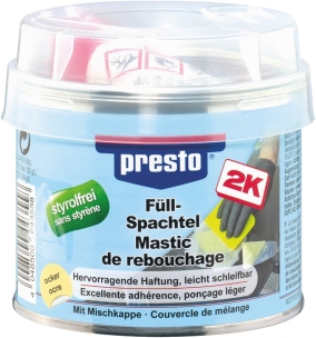 Mastic universel avec tube durcisseur - lot de 6 pots de 250g