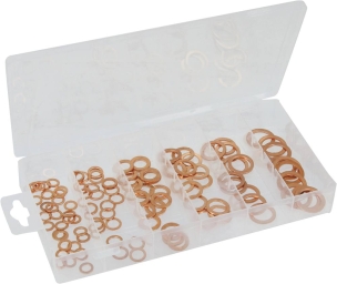 Rondelle cuivre de M6,5 à M16 - coffret de 110 pcs