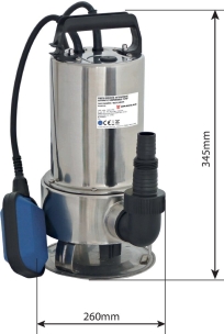 Pompe à eau immergée automatique inox 230V 750W avec flotteur