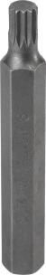 Embout hexagonal 10x75mm avec empreinte XZN 8mm