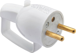 Fiche mâle 2P+T 230V - lot de 5 pcs