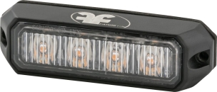 Feu de pénétration 4 LED 9/30V orange 10 flashs différents