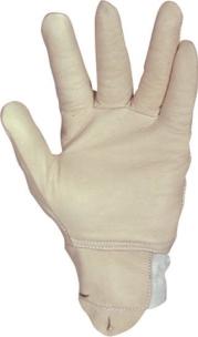 Gants de manutention tout cuir fleur de bovin avec protège artère T.9 - carte