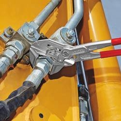 Pince clé gainée 400mm avec bouton poussoir