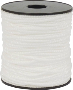 Tresse polypropylène blanche 3mm - bobine de 100m