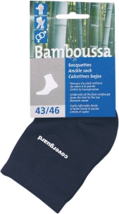 Soquette en fibre de bambou (85%) et spandex (15%) noire 43/46 - la paire