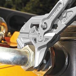 Pince clé gainée 400mm avec bouton poussoir