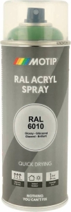 Peinture acrylique RAL 6010 vert herbe - lot de 6 aérosols de 400ml