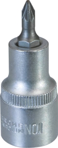 Douille tournevis 1/2" avec embout 55mm Pozidriv® PZ1
