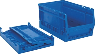 Boîte à bec pliable bleue 336x216x175mm