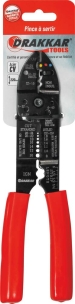 Pince à sertir 230mm cosse isolée et non isolée gainée PVC - carte