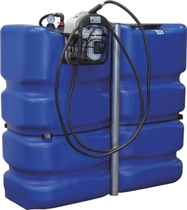 Cuve de stockage AdBlue® PEHD simple paroi 2000l avec kit station 230V + pistolet automatique avec compteur K24 + filtre