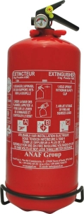 Extincteur à pression permanente à poudre ABC avec manomètre 3kg - lot de 3pcs