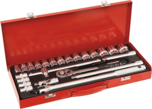 Coffret de douilles 1/2" - 24 pcs