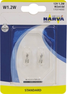 Lampe Wedgebase 12V 1,2W W2x4,6d - blister de 2 pcs