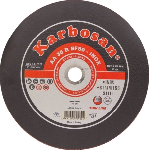 Disque à tronçonner acier/inox 230x1.9x22mm - lot de 5 pcs