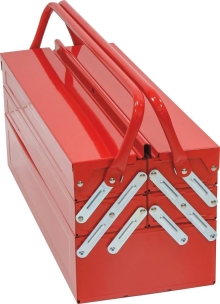 Caisse à outils composée de 89 outils Caisse à outils composée de 89 outils