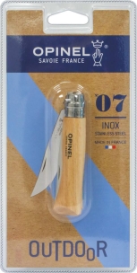 Couteau N°7 avec lame en acier inox et bague de sécurité - blister