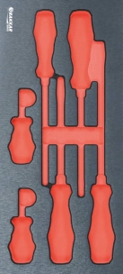 Module mousse vide - finition métal pour tournevis plat