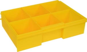 Caisson avec poignée avec 4 tiroirs de rangement 355x235x303mm