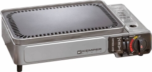 Plancha à gaz avec 2 brûleurs 2300W