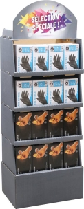 Présentoir de 80 boîtes de gants ambidextres nitrile