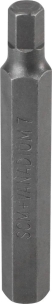 Embout hexagonal 10x75mm avec empreinte hexgonale 7mm