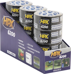 Ruban adhésif/toile américaine noir 0,30x48mm 10m - lot de 12 pcs