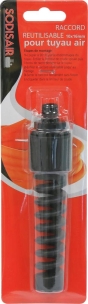 Raccord réutilisable pour tuyau air orange 10x16mm - kit 3 pcs