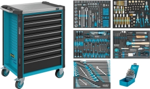 Servante d'atelier assistent® avec assortiment - 314 pièces