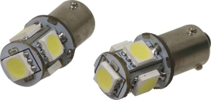Ampoule témoin LED 12V 1,5W BAY9s - blister de 2 pcs
