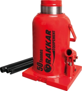 Cric bouteille hydraulique base soudée 50T