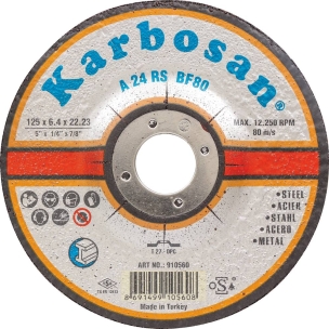 Disque à ébarber acier 125x6,4x22 - lot de 5 pcs