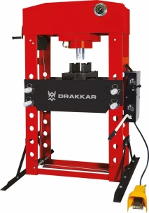 Presse d'atelier manuelle et pneumatique 100T bati soudé Presse d'atelier manuelle et pneumatique 100T bati soudé