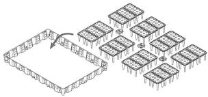 Bac de rétention 250L PE - modulable