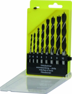Mèche bois 3 à 10mm - coffret de 8 pcs
