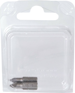 Embout hexagonal 1/4"x25mm avec empreinte Pozidriv® PZ1 - lot de 2 pcs