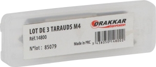 Taraud métaux HSS 3 passes M4