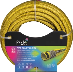 Tuyau d'arrosage renforcé professionnel jaune 15mm 50m - usage intensif